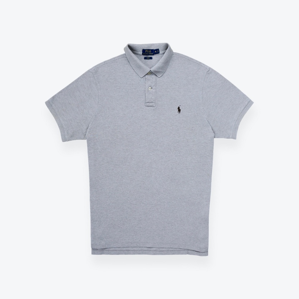Polo Ralf Lauren Mesh Polo Shirt Gray